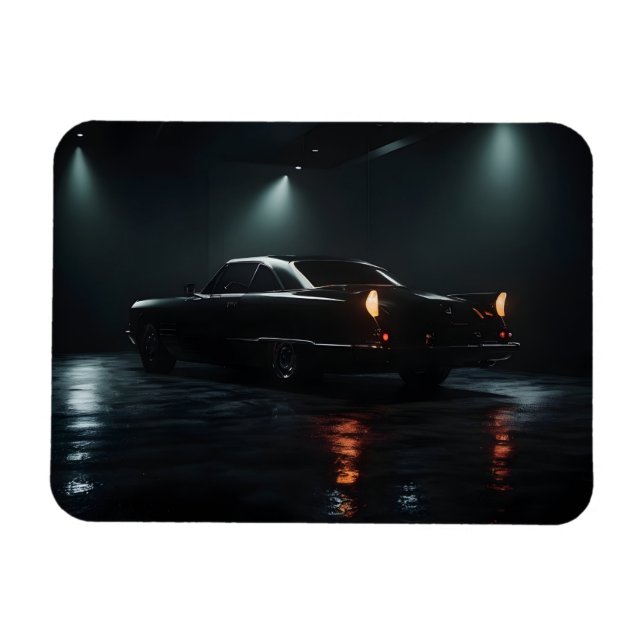 Black luxury car magnet (Horizontal)