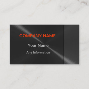 Black Luxury Metal Business Cards