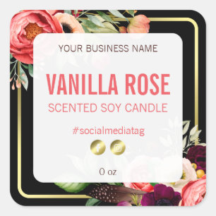 Black Luxury Product Labels