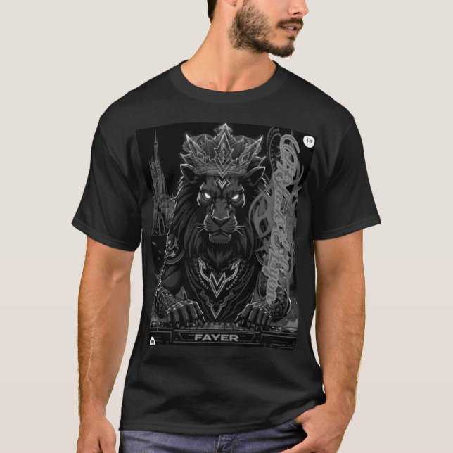 Black Lyon for djs 002 T-Shirt (Front)