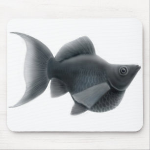 Black Lyretail Molly Mousepad