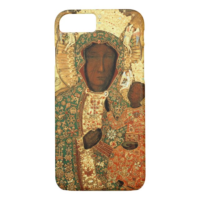 Black Madonna and Child Our Lady of Czestochowa Case-Mate iPhone Case (Back)
