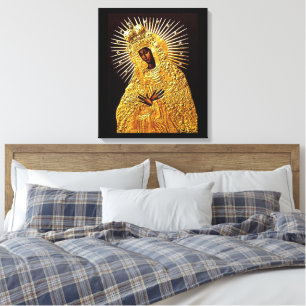 Black Madonna in Prayer ... Canvas Print