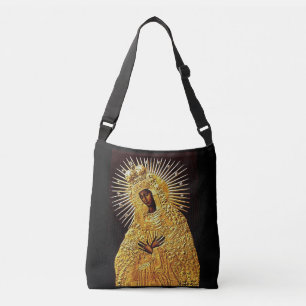 Black Madonna in Prayer ... Poster Crossbody Bag