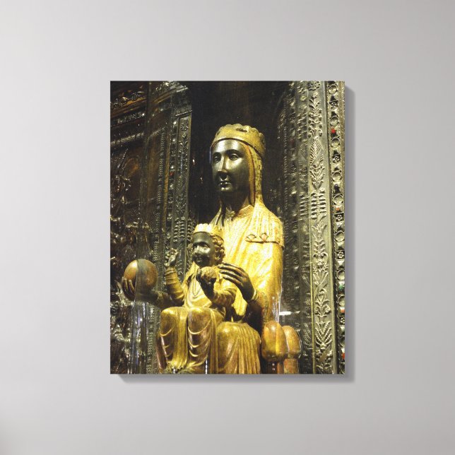black madonna montserrat canvas print (Front)