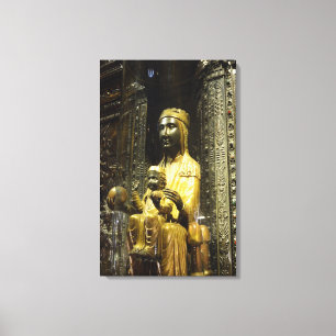 black madonna montserrat canvas print