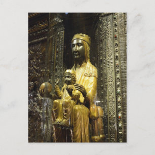 black madonna montserrat postcard