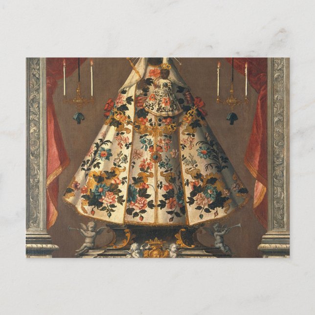 Black Madonna Painting 1745 Postcard (Front)