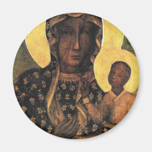 Black Madonna Poland Our Lady of Czestochowa print Magnet