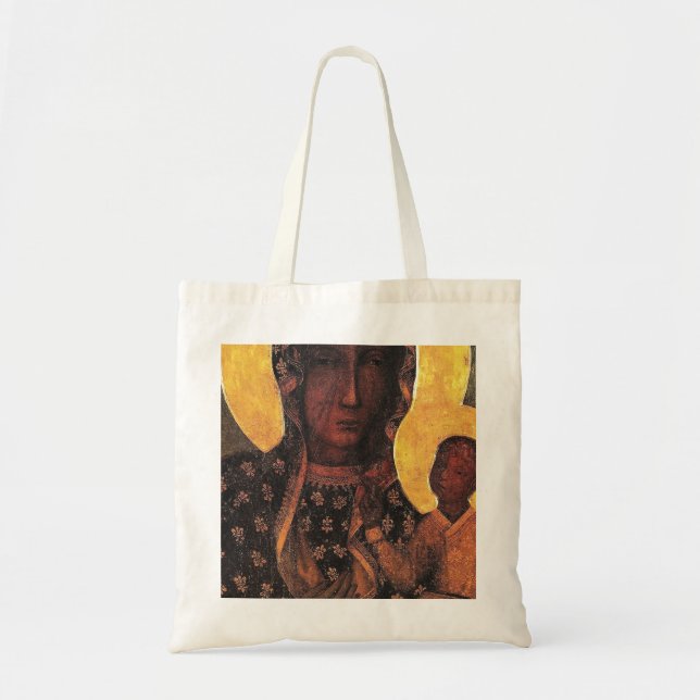 Black Madonna Poland Our Lady Of Czestochowa Tote Bag (Front)