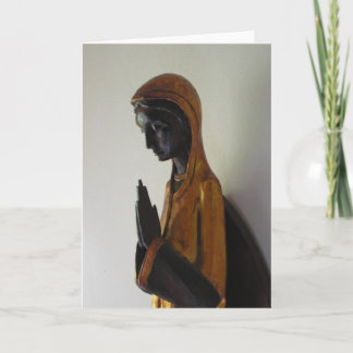 Black Madonna praying Card