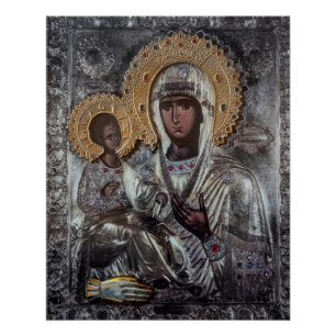 Black Madonna Religious Catholic Art Poster