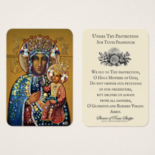 Black Madonna Virgin Mary Catholic Oldest Prayer