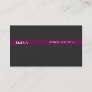 Black Magenta Bar Business Card