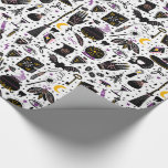 Black Magic Halloween Wrapping Paper<br><div class="desc">Black magic spooky Halloween wrapping paper.</div>