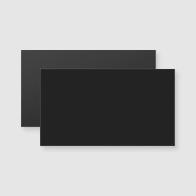 Black Magnetic Business Card (Front/Back)