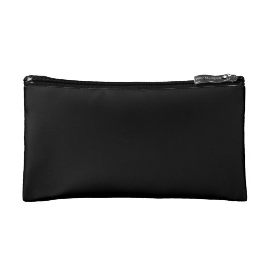 black makeup bag