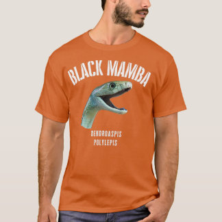black mamba deadly snake design Dendroaspis polyle T-Shirt