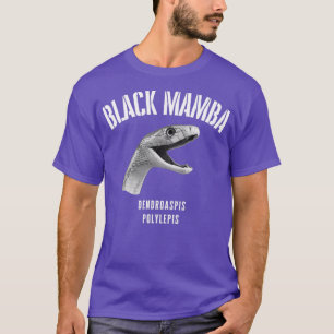 black mamba deadly snake design Dendroaspis polyle T-Shirt