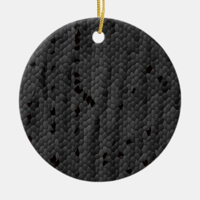Black Mamba in illustrated,Art Prints, Ceramic Tree Decoration (Front)