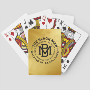 Black Man Emblem Classic Playing Cards