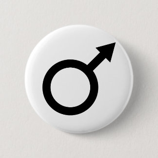 black man male sign icon 6 cm round badge
