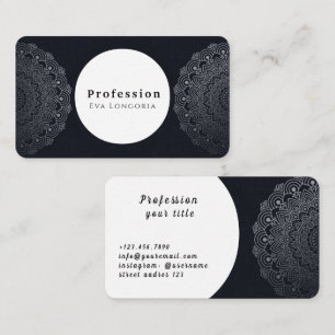 Black Mandala Business Card