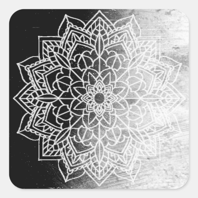 Black Mandala Stickers (Front)