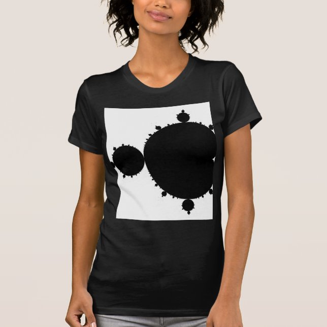 Black Mandelbrot T-Shirt (Front)