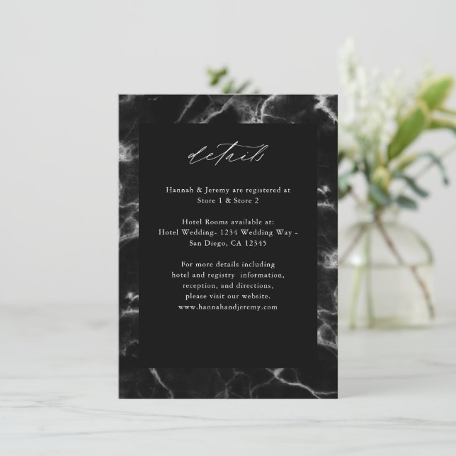 Black Marble 2 LG Details Enclosure Card (Standing Front)
