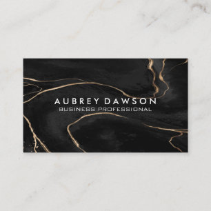 Black Marble Background Texture Business Card