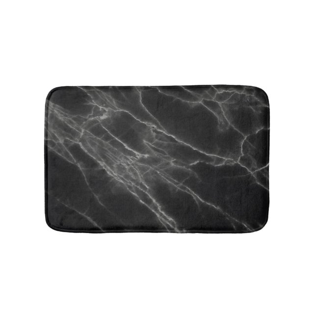 Black Marble Bath Mat (Front)