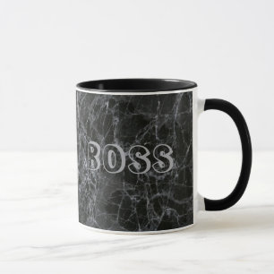 Black Marble Boss Mug
