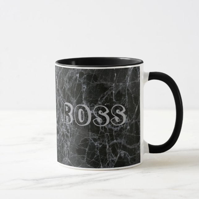 Black Marble Boss Mug (Right)