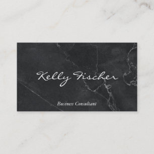 Black Marble   Business Consultant Business Card