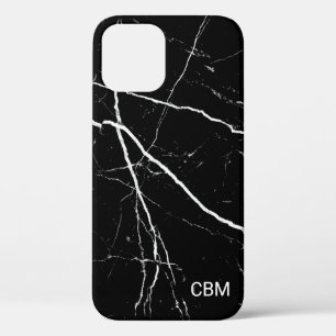 Black Marble iPhone 12 Pro Case