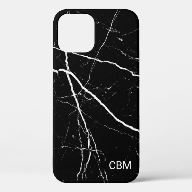Black Marble Case-Mate iPhone Case (Back)