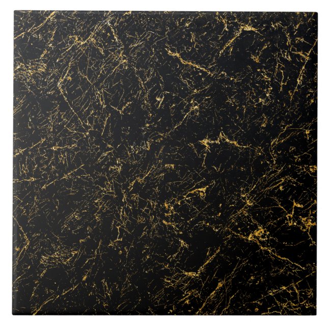  Black Marble Ceramic Tile (Front)