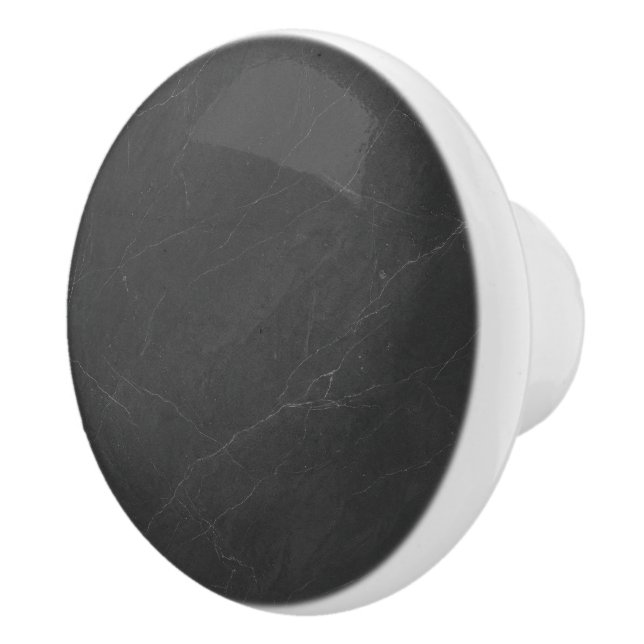 Black Marble Clean Modern Refined Style Ceramic Knob (Right)