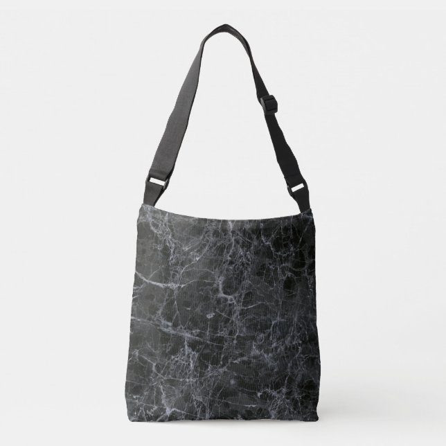Black marble crossbody bag (Front)