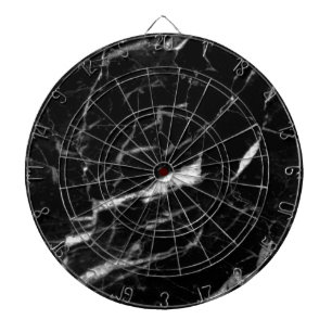 Black Marble Dartboard