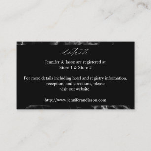 Black Marble Details Enclosure Card