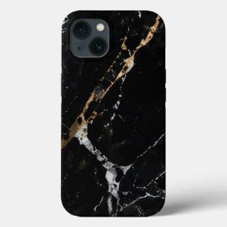 Black Marble Elite iPhone 13 Case