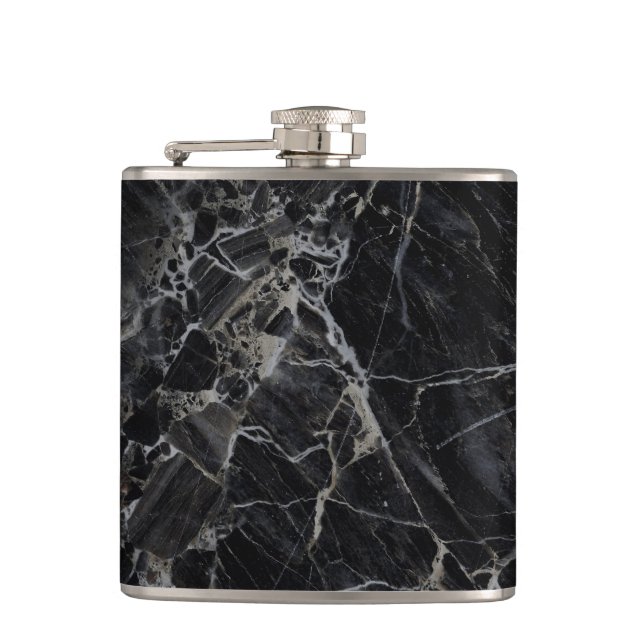 Black Marble Flask (Front)
