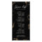Black Marble & Gold Elegant Salon Price List Menu