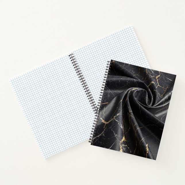 Black Marble Gold Notebook (Inside)
