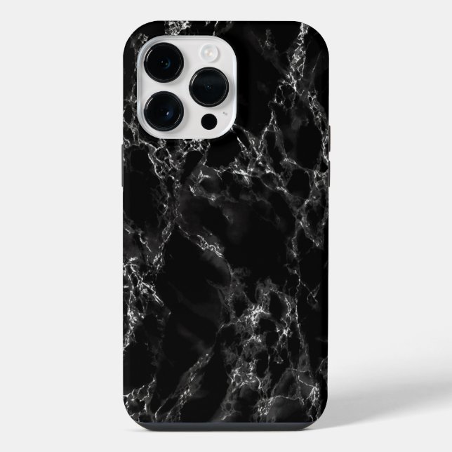 Black Marble iPhone Case (Back)