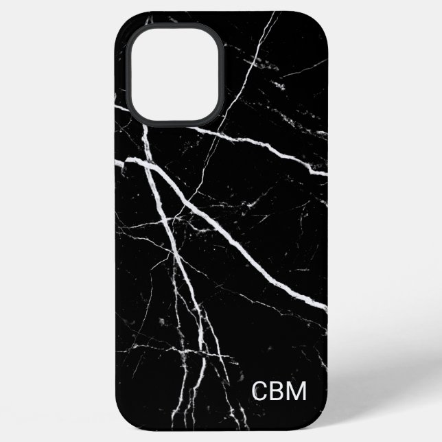 Black Marble iPhone Case (Back)