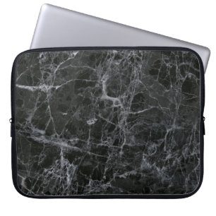 Black marble laptop sleeve