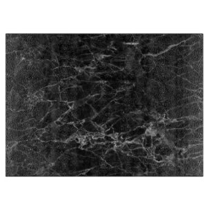 BLACK MARBLE LOOK CUTTING BOARD